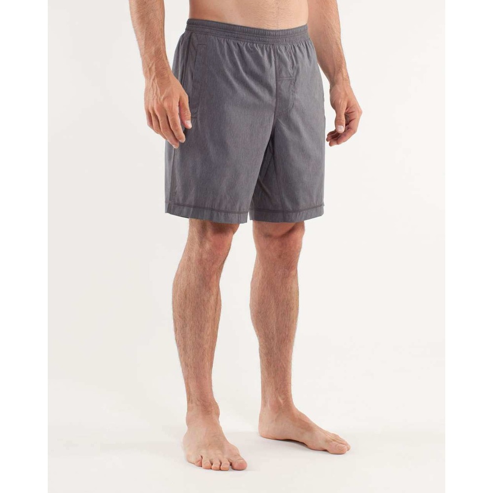 Lululemon Run Response Shorts Mens M Gray 9" Lined Running Training NWOT